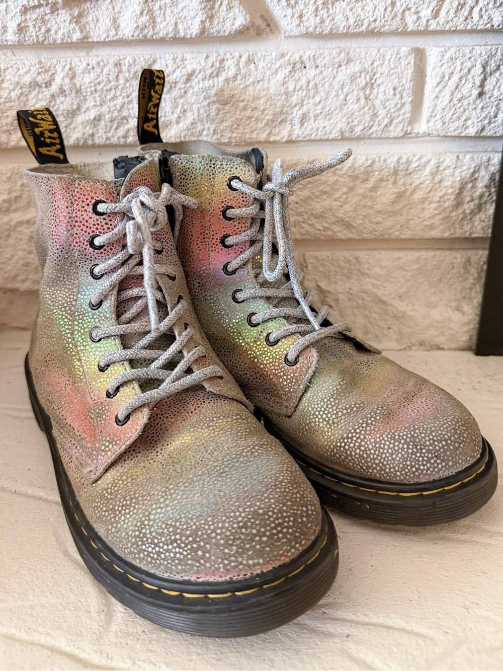 Martens 1460 Pascal Rainbow Kidray boots size 36